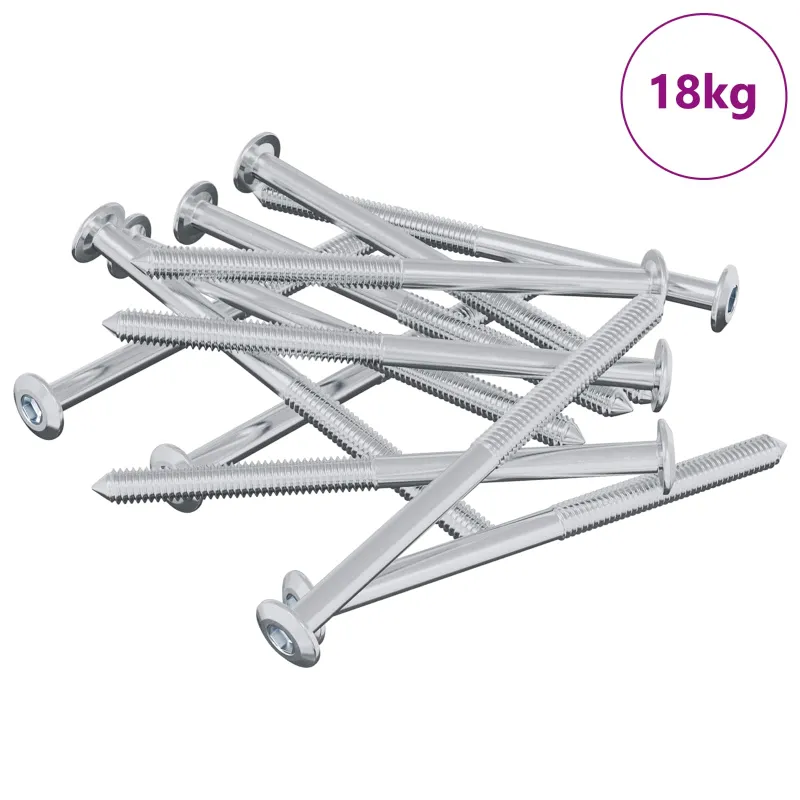 Varžtas 1200 pcs Sidabro M6 x 85 mm Plienas