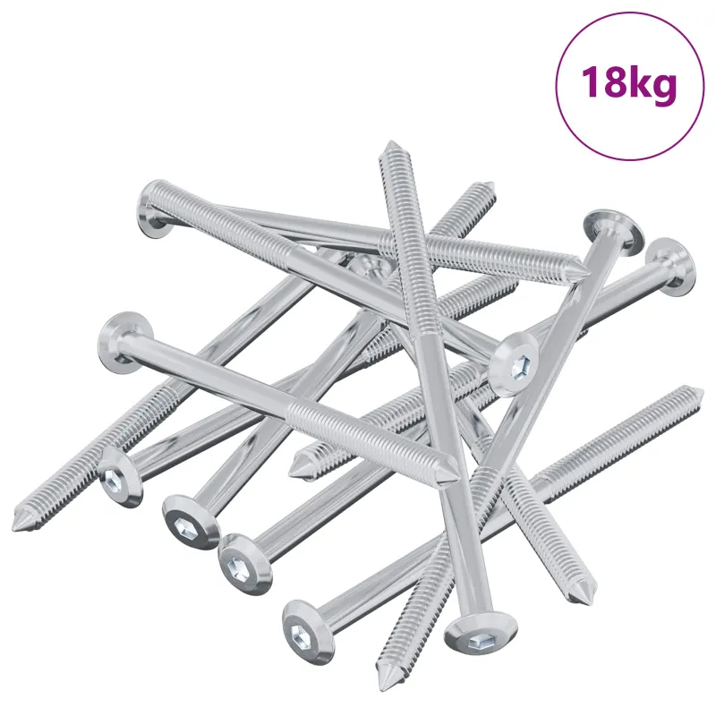 Varžtas 1000 pcs Sidabro M6 x 100 mm Plienas