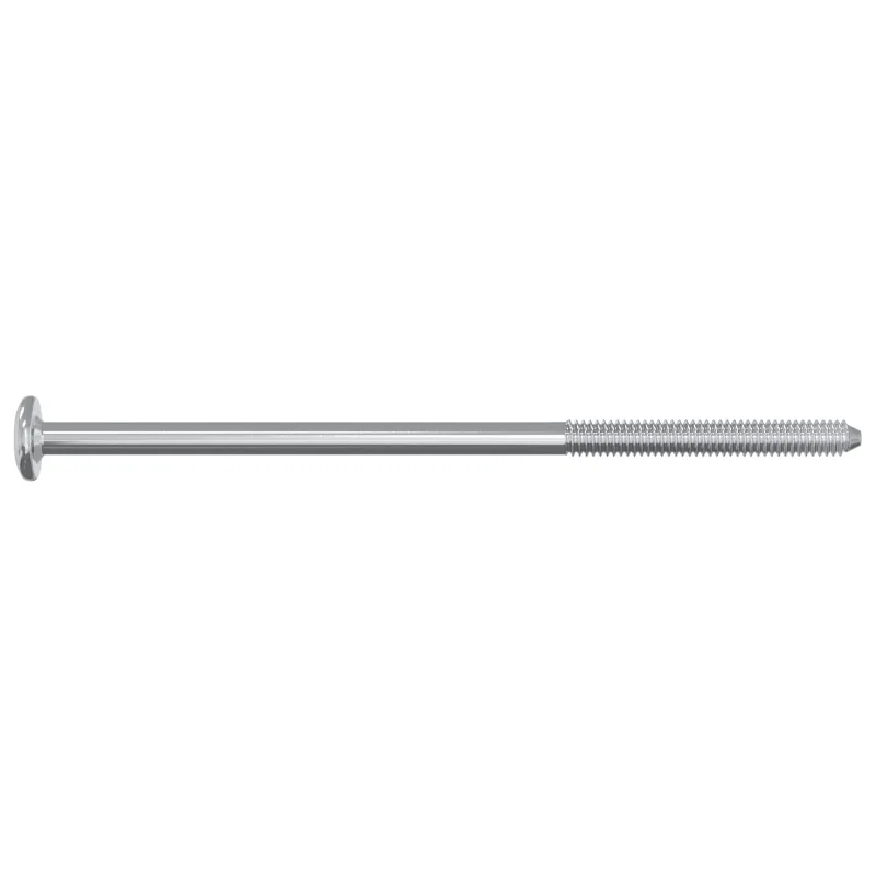 Varžtas 2 pcs Sidabro M6 x 120 mm Plienas