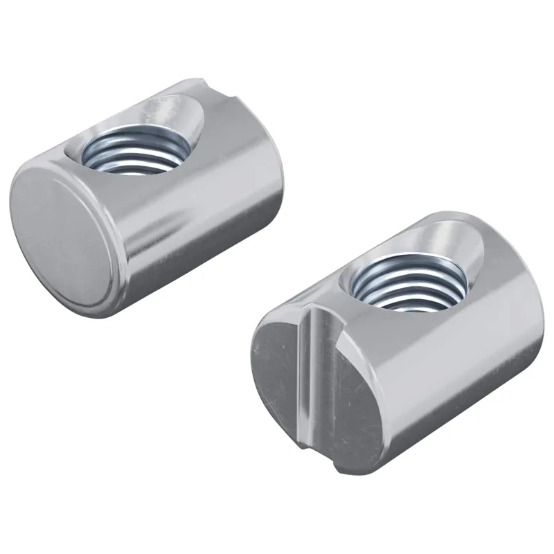 Cilindrinės veržlės 2 pcs Sidabro M6 x 13 mm Metalas