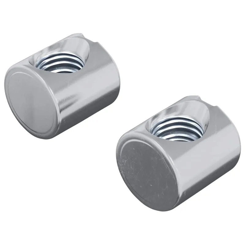 Cilindrinės veržlės 2 pcs Sidabro M6 x 12 mm Metalas