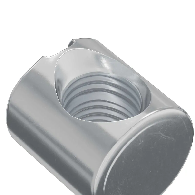Cilindrinės veržlės 2 pcs Sidabro M6 x 12 mm Metalas