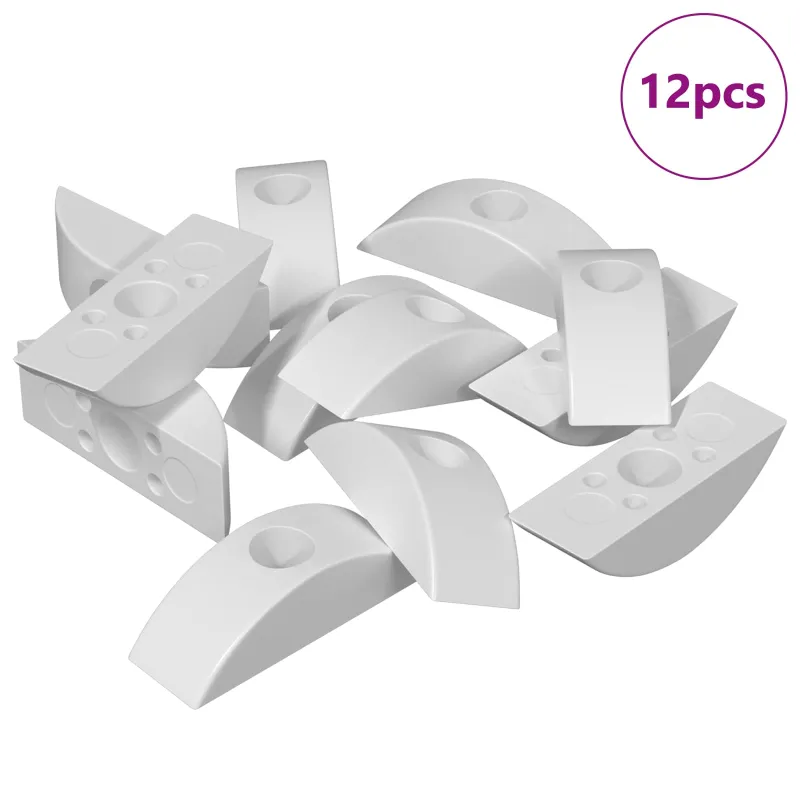 Pusmėnulio poveržlė 12 pcs Balta M6 Polipropilenas