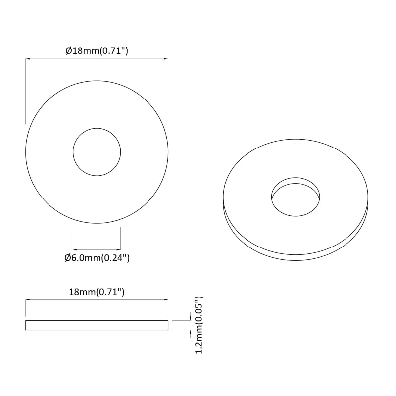 Plovimo įrankiai 12 pcs Sidabro 18 x 18 x 1,2 mm Geležis