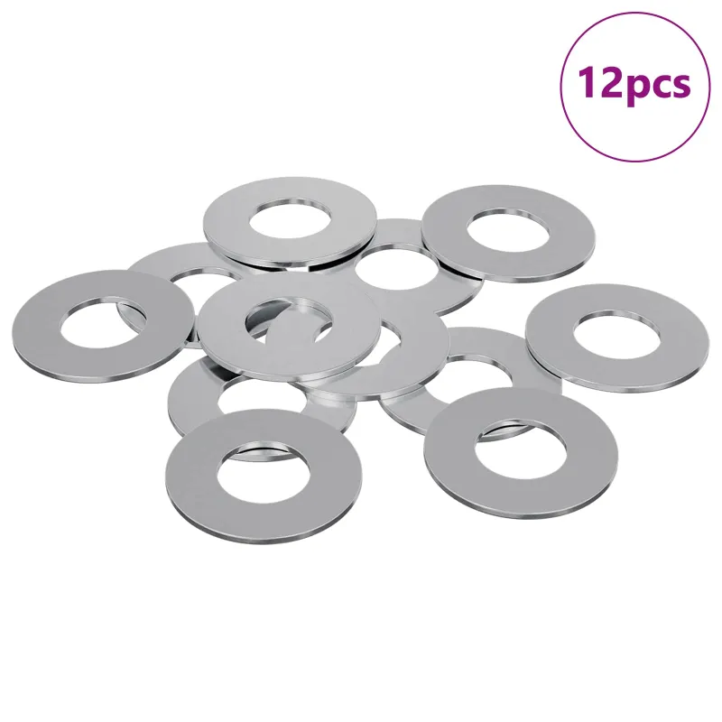 Plovimo įrankiai 12 pcs Sidabro 16 x 16 x 1,5 cm Geležis