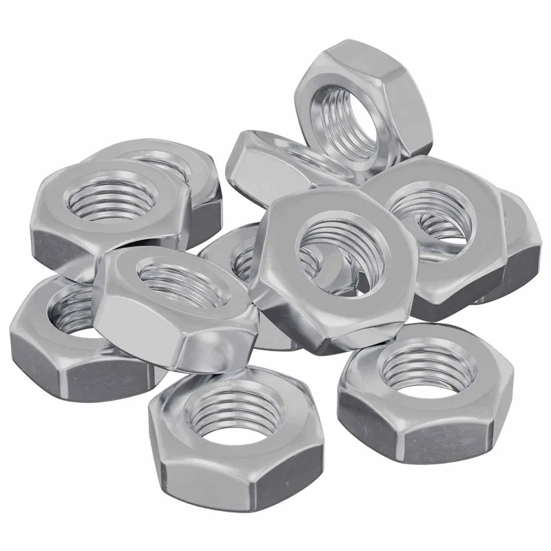 Hex veržlė 12 pcs Sidabro m8 Metalas