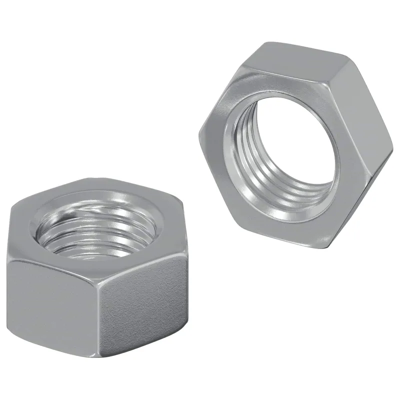 Hex veržlė 2 pcs Sidabro M6 Metalas