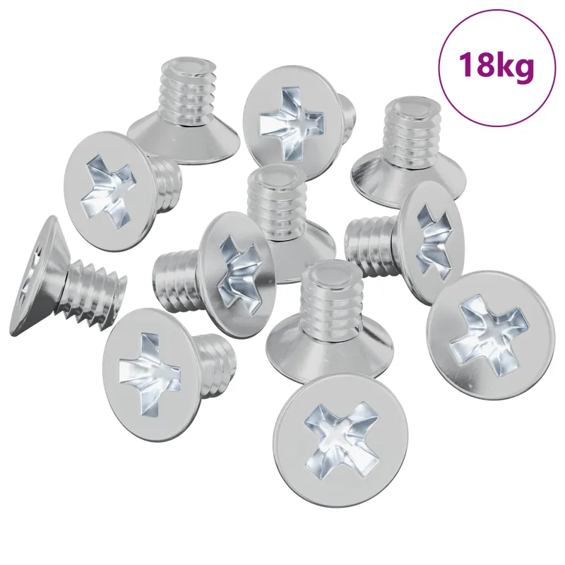 Įsukamo galvutės varžtai 32727 pcs Sidabro Geležis