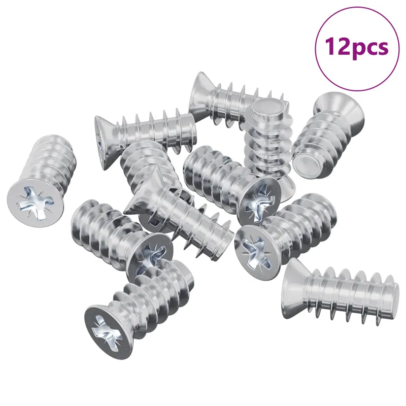Varžtas 12 pcs Sidabro M6 x 12 mm Geležis