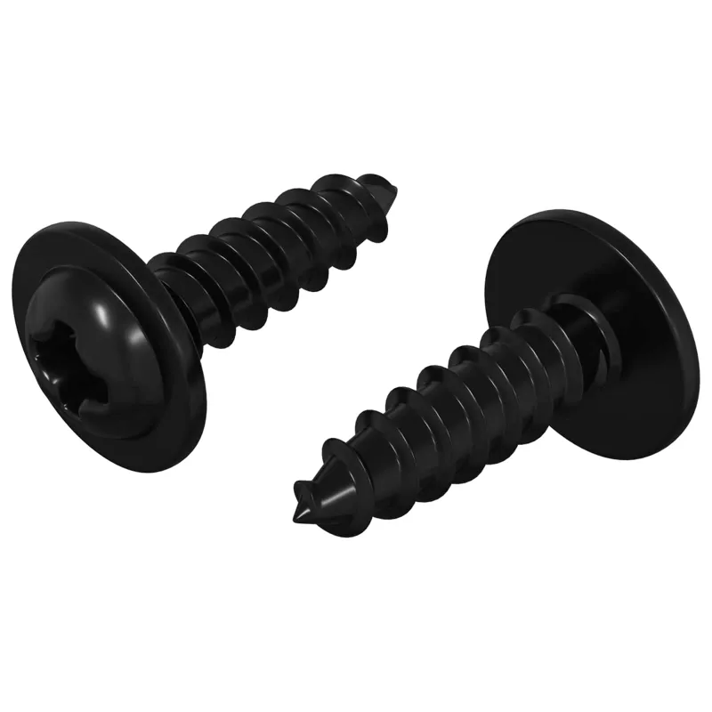 Savarankiškai įsukamas vienas 2 pcs Juoda 3,5 x 12 mm Geležis
