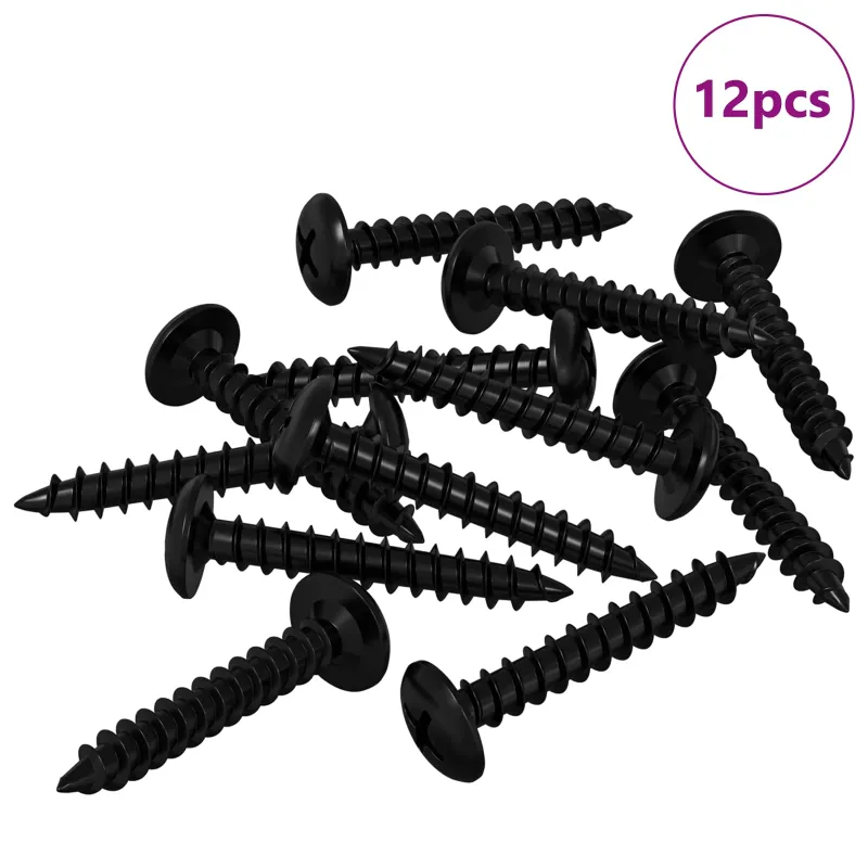 Savarankiškai įsukamas vienas 12 pcs Juoda 4 x 25 mm Plienas