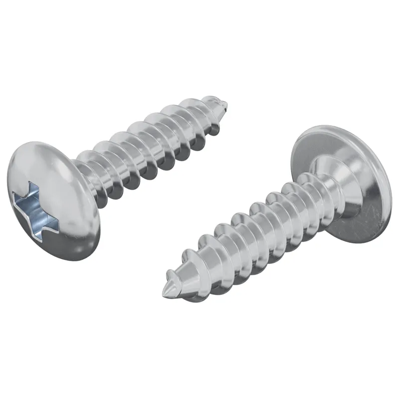 Varžtas 2 pcs Sidabro M4 x 16 mm Plienas