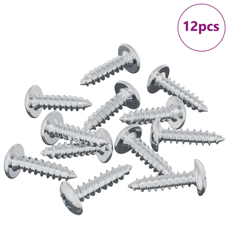 Varžtas 12 pcs Sidabro M4 x 16 mm Plienas