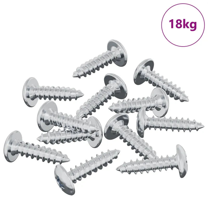 Varžtas 13636 pcs Sidabro M4 x 16 mm Plienas