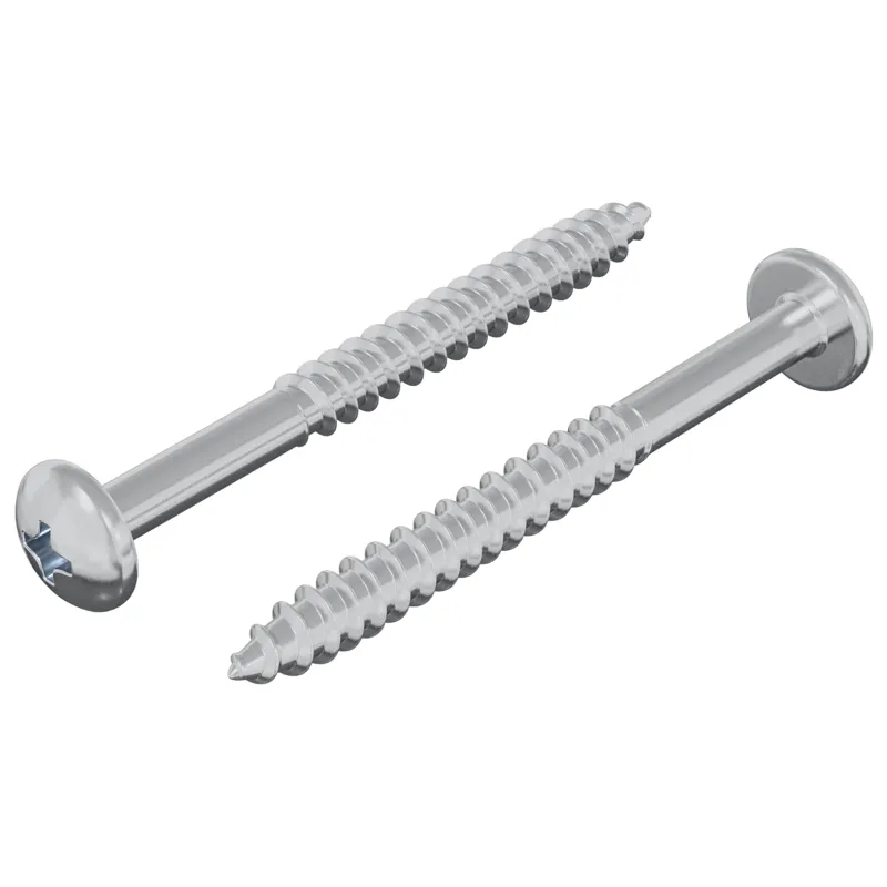 Medinis varžtas 2 pcs Sidabro 9,8 x 53 mm Plienas