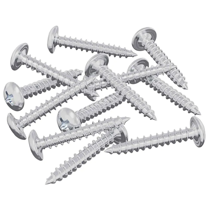 Mediniai varžtai 12 pcs Sidabro M4 x 25 mm Plienas