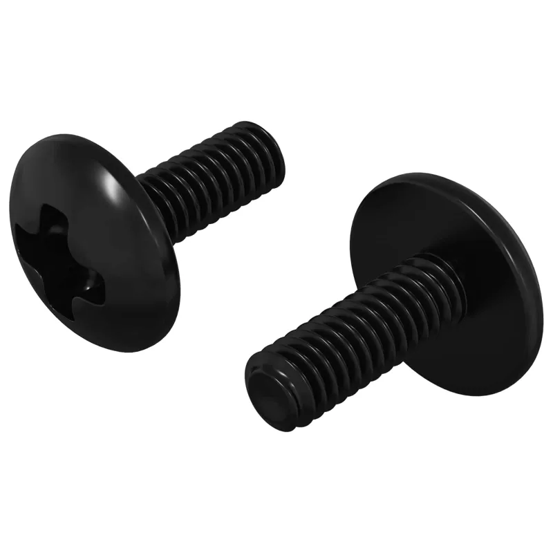Vamzdiniai varžtai 2 pcs Juoda M4 x 10 mm Plienas