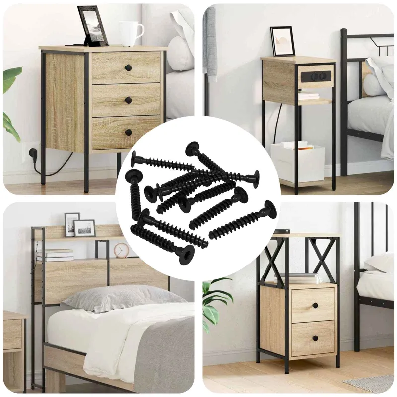 Lizdas su dangteliu varžtas 5143 pcs Juoda Geležis