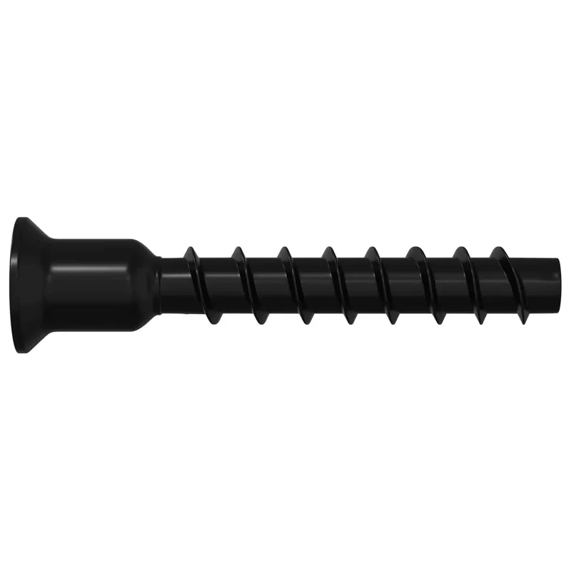 Lizdas su dangteliu varžtas 2 pcs Juoda 7 x 40 mm Geležis