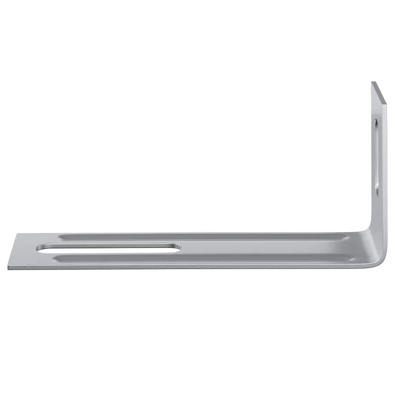 Anti Tip laikiklis 12 pcs Sidabro 74,5 x 15 x 32 mm Geležis