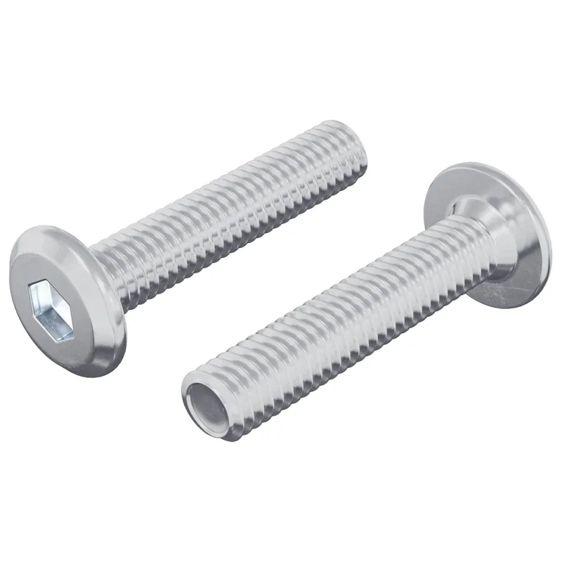 Užrakinimo varžtas Paprastas 2 pcs Sidabro M6 x 30 mm Plienas