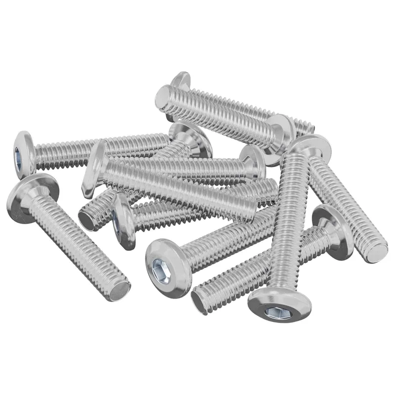 Galvos užrakto varžtas 2647 pcs Sidabro Plienas