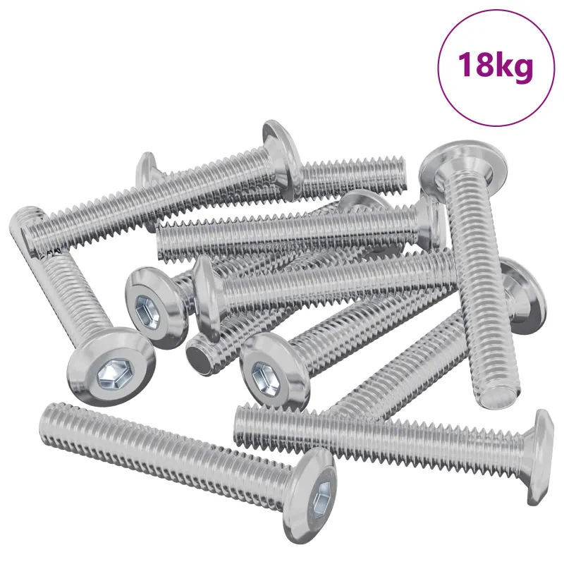 Galvos užrakto varžtas 2514 pcs Sidabro Plienas