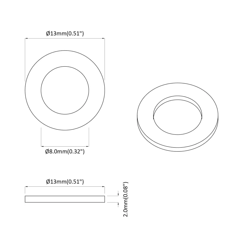 Spyruoklinis plovimas 12 pcs Balta 13 x 1 mm Geležis
