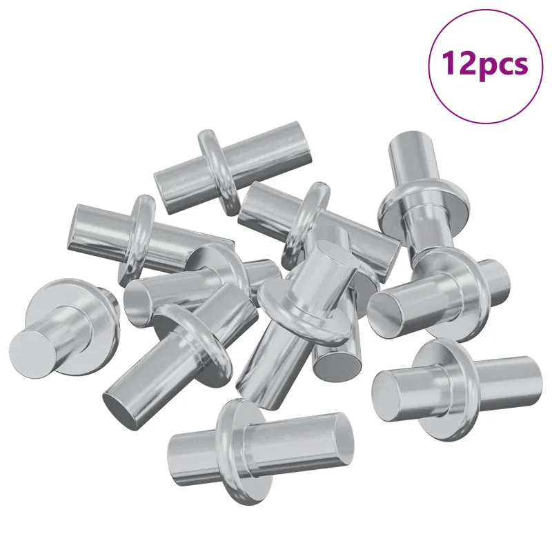 Policis 12 pcs Sidabro 8,6 x 8,6 x 14,6 mm Plienas