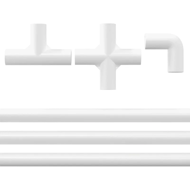 PVC vamzdis 12 pcs Balta 12,2 x 1,8 x 500 mm PP ir PE