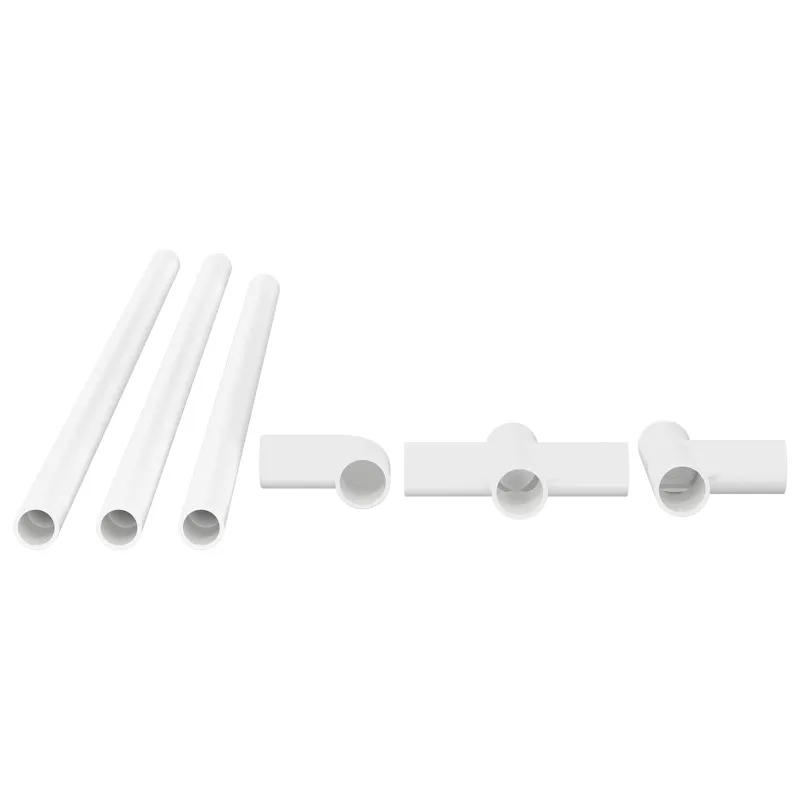 PVC vamzdis 12 pcs Balta 12,2 x 1,8 x 500 mm PP ir PE