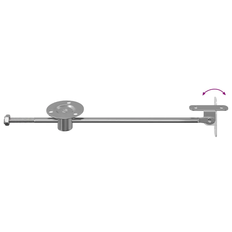 Trūkčiojimo svirtis 2 pcs Sidabro 190 mm Geležis