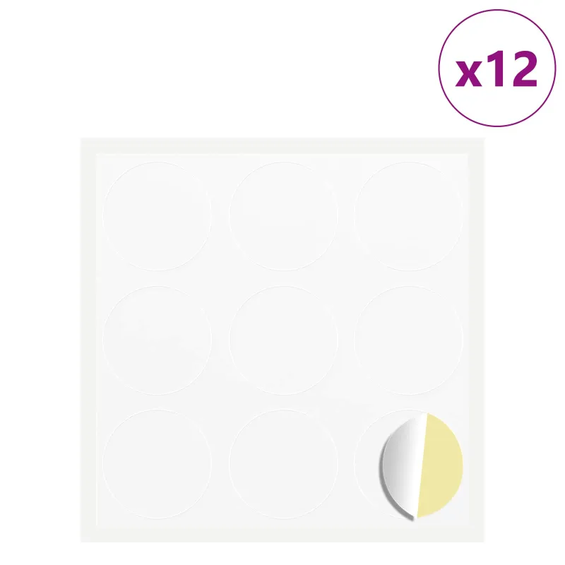Lipdukas 12 pcs Balta Ø 20 x 0,5 mm Popierius