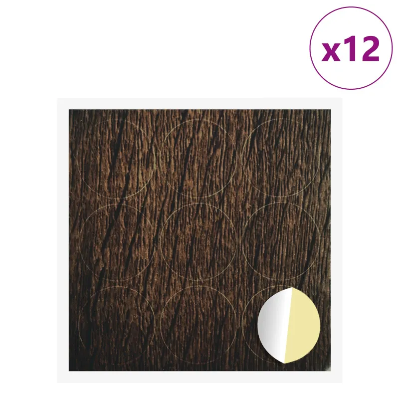 Savistovaus Dangčio Varžtas 12 pcs Rudas ąžuolas Ø 20 x 0,5 mm