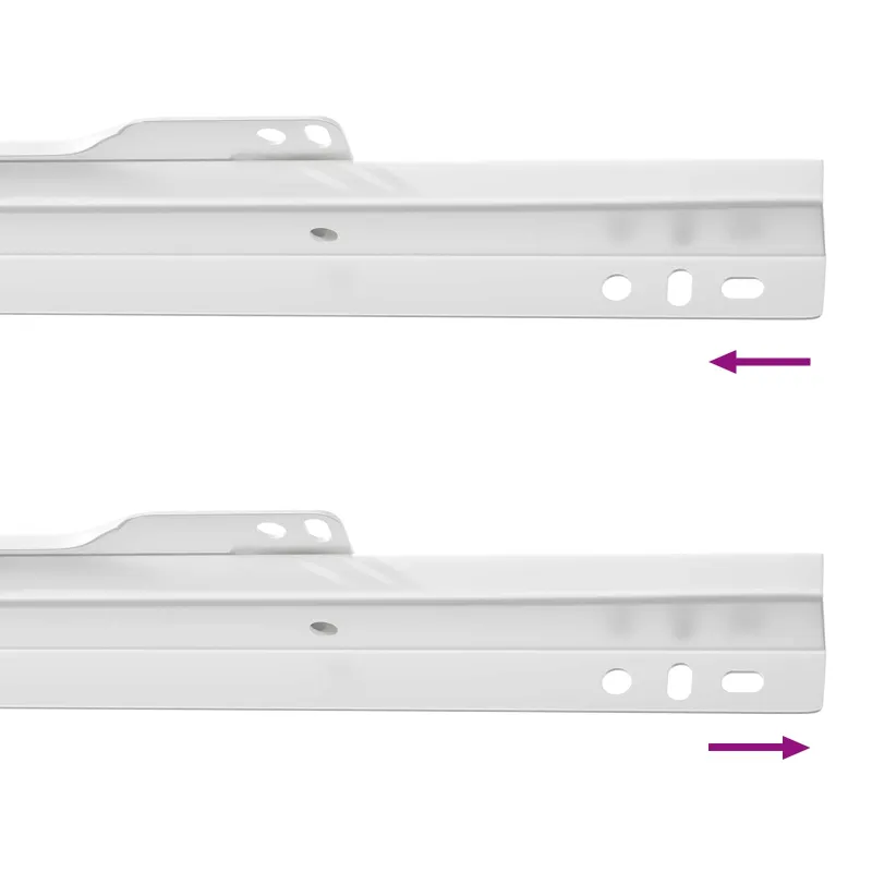 Stalčių bėgis 2 pcs Balta 350 mm Plienas