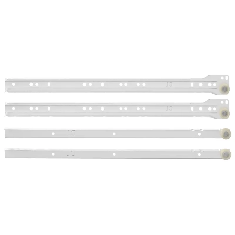 Stalčių bėgis 55 pcs Balta Plienas