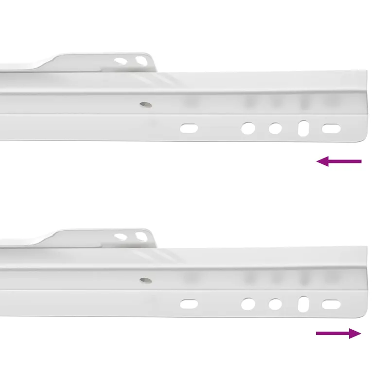 Stalčių bėgis 12 pcs Balta 450 mm Plienas