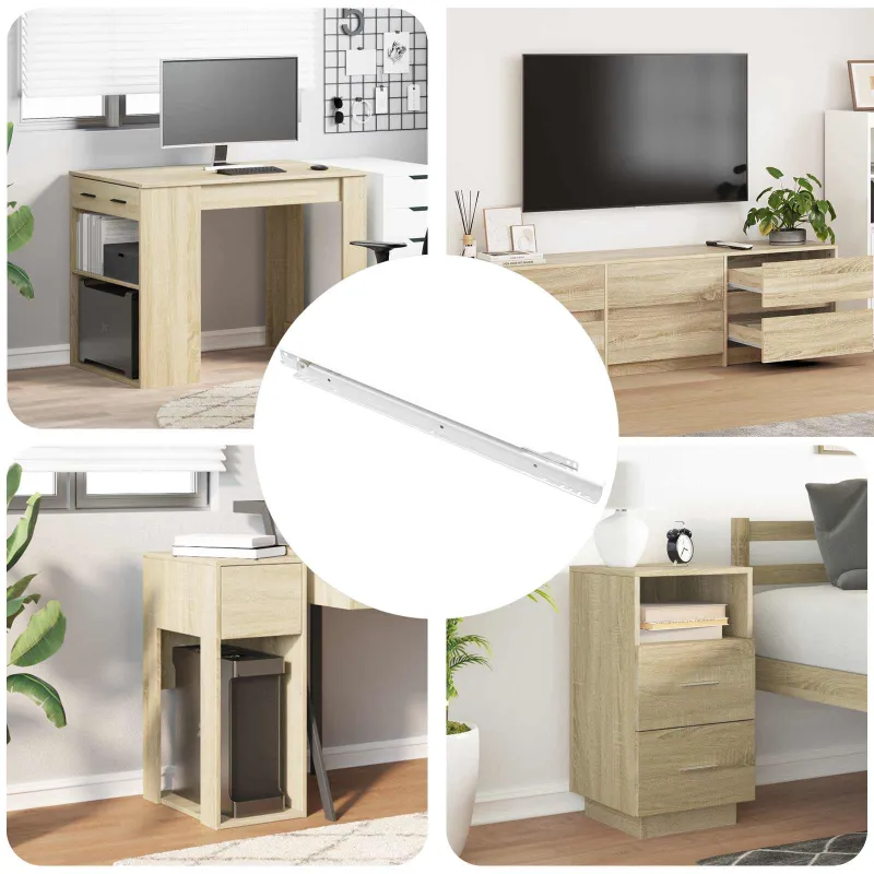 Stalčių bėgis 49 pcs Balta Plienas