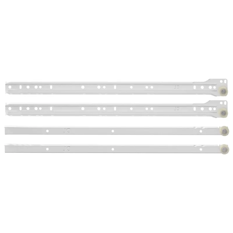 Stalčių bėgis 49 pcs Balta Plienas