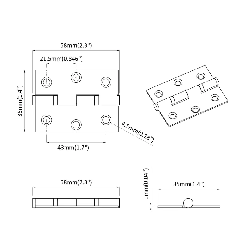 Vyrius Paprastas 899 pcs Sidabro 58 x 35 x 1 mm Plienas