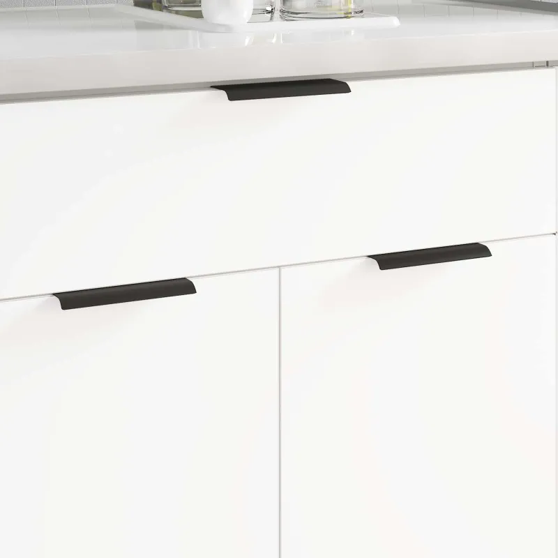 Rankena 2 pcs Juoda 120 x 39.6 x 17 mm Aliuminis