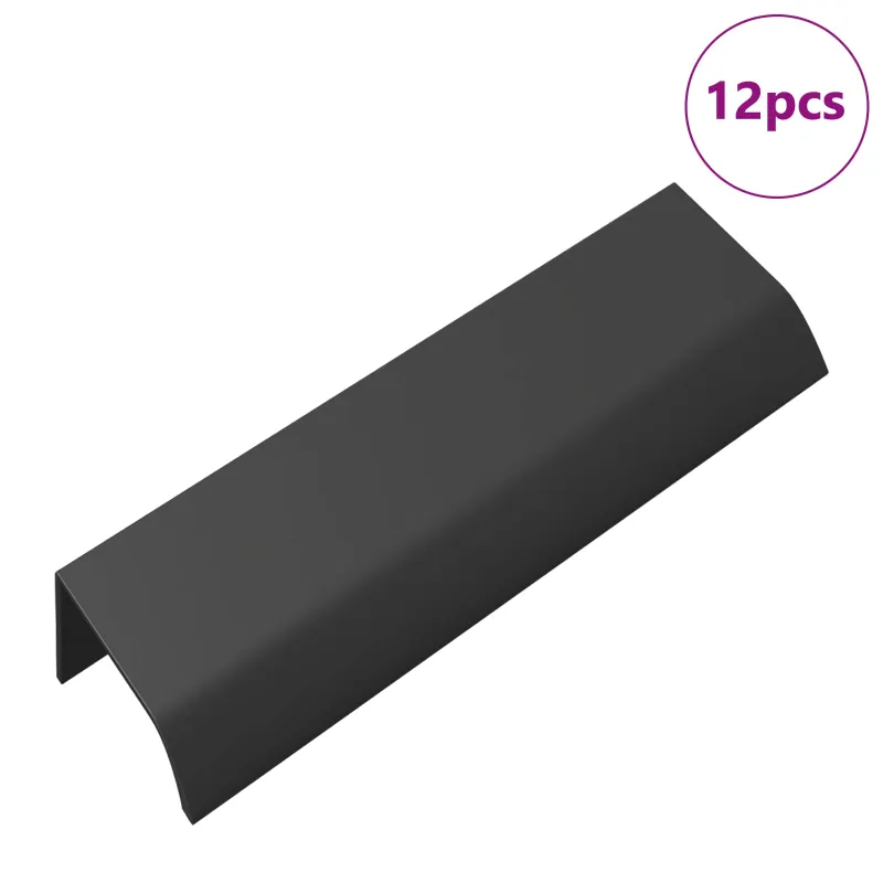Rankena 12 pcs Juoda 120 x 39.6 x 17 mm Aliuminis