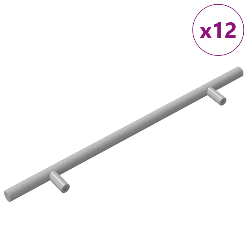 Spintelės rankena 12 pcs Sidabro 300 mm Nerūdijantis Plienas