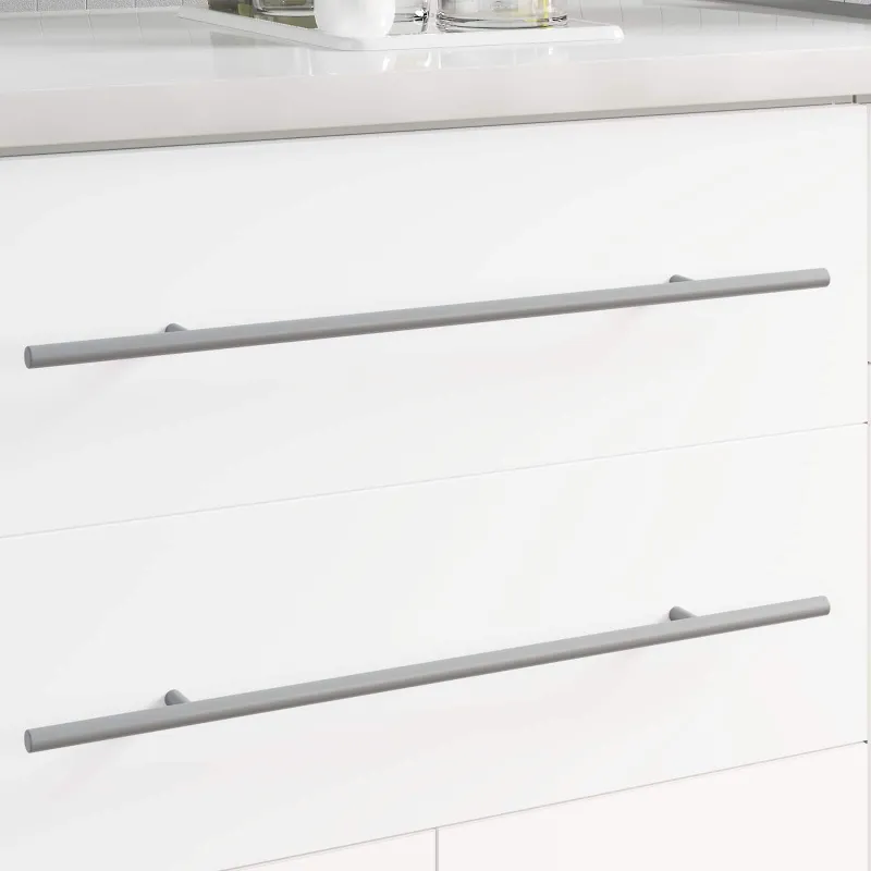 Rankena 2 pcs Sidabro 500 mm Plienas