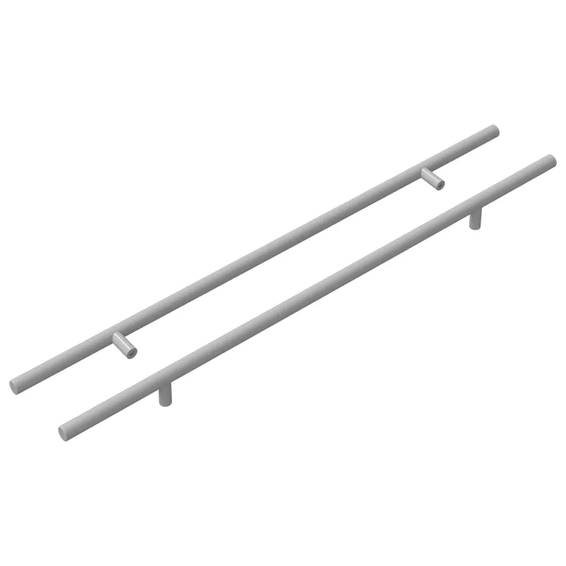 Rankena 2 pcs Sidabro 500 mm Plienas