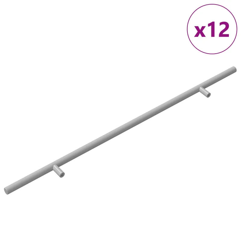 Rankena 12 pcs Sidabro 500 mm Plienas