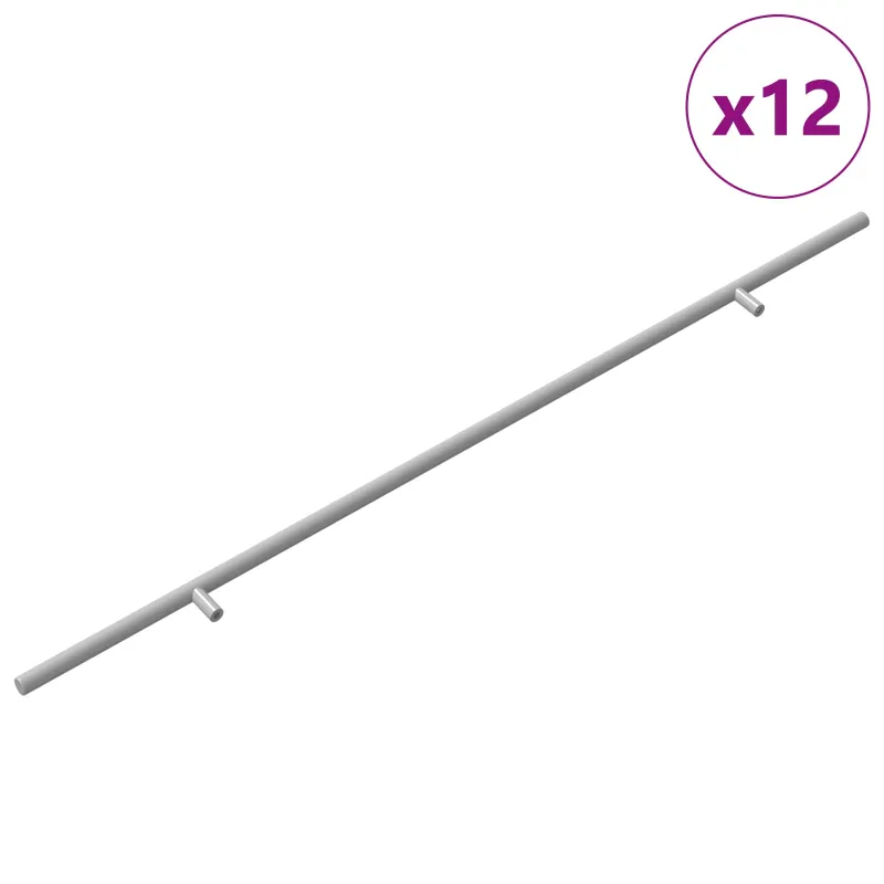 Spintelės rankena 12 pcs Sidabro 700 mm Nerūdijantis Plienas