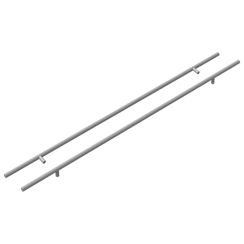 Spintelės rankena 2 pcs Sidabro 800 mm Nerūdijantis Plienas
