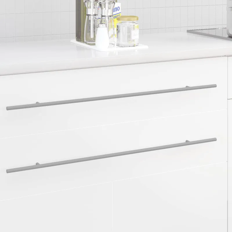 Spintelės rankena 12 pcs Sidabro 800 mm Nerūdijantis Plienas