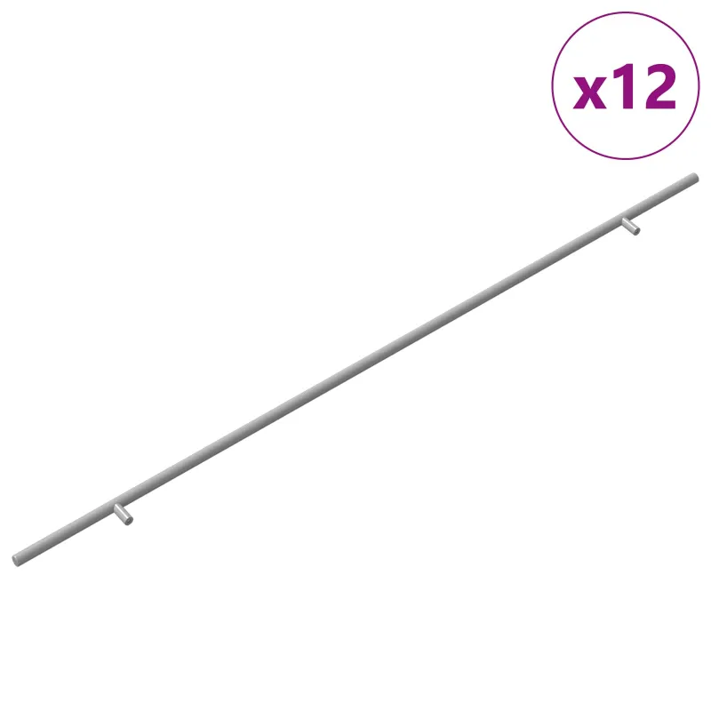 Spintelės rankena 12 pcs Sidabro 900 mm Nerūdijantis Plienas
